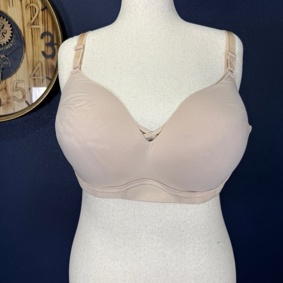 Torrid Curve Nude Wire-free Push-up Plunge Bra Plus Size 52B - Picture 1 of 5